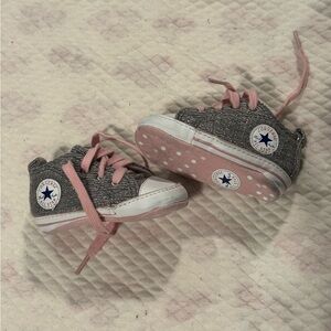 Converse Kids' Sneakers in Gray and Pink